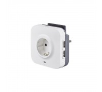 Legrand Legrand Розетка 2К+З тп 2хUSB з ПЗІП та підставкою для телефона 694671