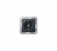 JUNG A Розетка SСHUKO з USB тип C матовий антрацит A1520-18CANM