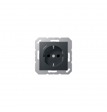JUNG A Розетка SСHUKO з USB тип C матовий антрацит A1520-18CANM