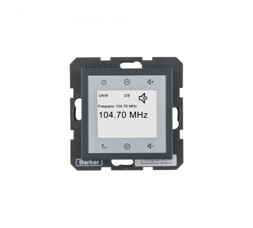 BERKER S.x/B.x механізм Radio Touch без спікера антрацит 28841606