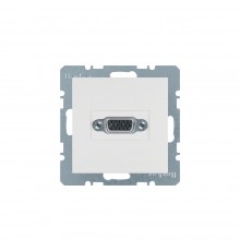 BERKER S.x/B.x механізм VGA-розетка з гвинтовими клемами пол.білий 3315418989