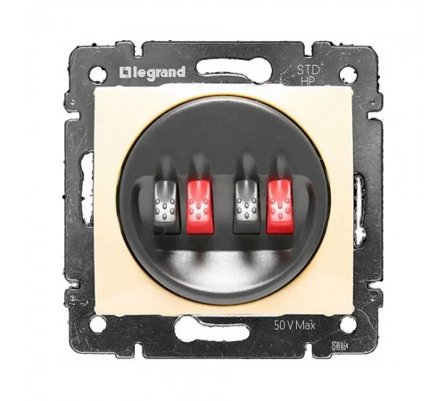 Аудіо розетка Legrand Valena Classic 2 пости слонова кістка 774324 Аудіо розетка Legrand Valena Classic 2 пости слонова кістка 774324