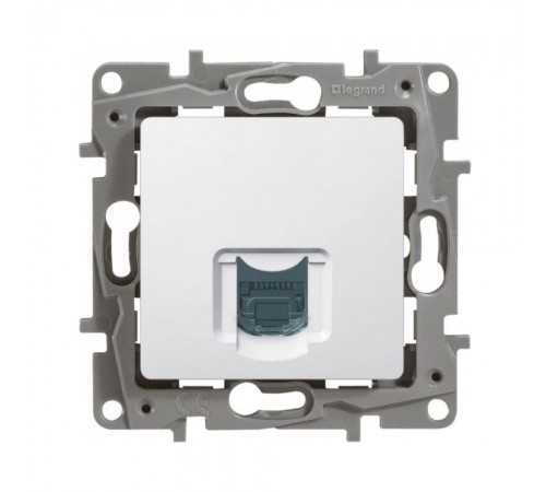 Розетка комп'ютерна Legrand Etika RJ45 Cat.5е UTP білий 672241