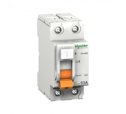 Вимикач диференційного струму (ПЗВ) Schneider Electric Домовий AC ВД63 2р 40А 30мА 11452
