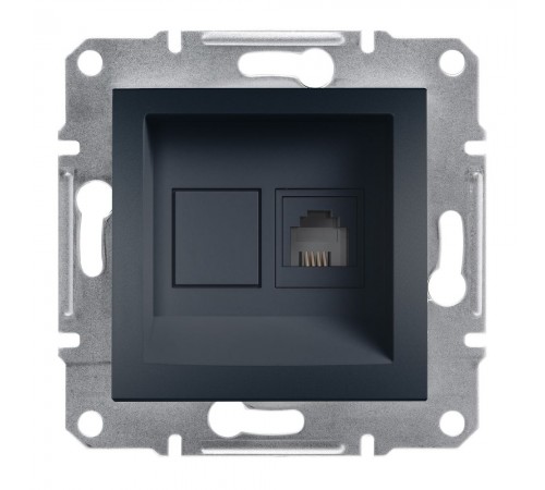 Schneider ASFORA Розетка телефонна RJ-11 внутр. (C2) антрацит EPH4100171