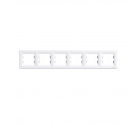 Рамка Schneider Electric Asfora бiла шестимісна горизонтальна EPH5800621