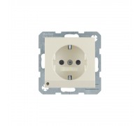 BERKER S.x/B.x механізм Розетка з з/к з зах.від дітей з LED-підсвіткою 16А/250В білий 41098982