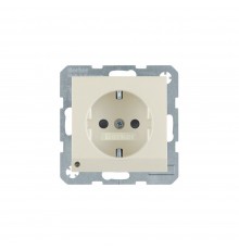 BERKER S.x/B.x механізм Розетка з з/к з зах.від дітей з LED-підсвіткою 16А/250В білий 41098982
