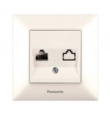 Розетка комп'ютерна Panasonic Arkedia Slim кремова RJ45 CAT5e WNTC04042BG-UA