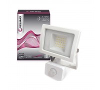 LED прожектор Velmax 20W, 6200K, 1800LM, датчик руху кут 120° 26-14-22