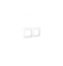 Schneider UNICA Basic рамка 2-х кратна basic (c2) білий/білий MGU2.004.18