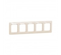 Рамка Schneider Sedna Design 5-ти кратна бежевий SDD312805