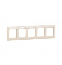 Рамка Schneider Sedna Design 5-ти кратна бежевий SDD312805