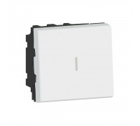 Legrand MOSAIC NEW Перемикач проміжний 2 модуля 10А 250В колір Білий 077021L