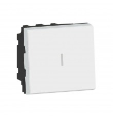 Legrand MOSAIC NEW Перемикач проміжний 2 модуля 10А 250В колір Білий 077021L