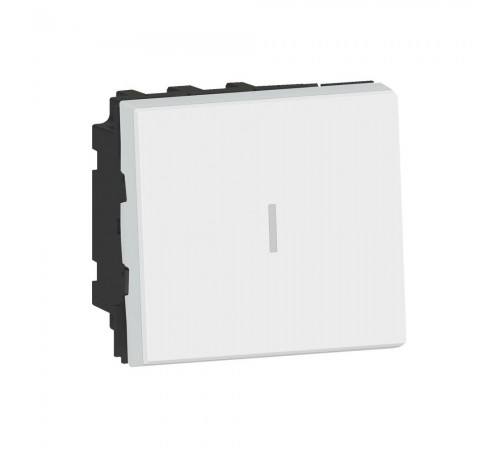 Legrand MOSAIC NEW Перемикач проміжний 2 модуля 10А 250В колір Білий 077021L Legrand MOSAIC NEW Перемикач проміжний 2 модуля 10А 250В колір Білий 077021L