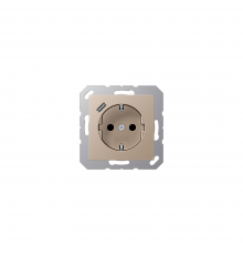 JUNG A Розетка SСHUKO з USB тип C шампанське A1520-18CCH