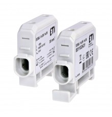 Ввідна силова клема ETI EDBJ-1x35-1x35 (125A, 1000V AC/1500V DC, IN: 1x35, OUT: 1x35, сіра) 1102431