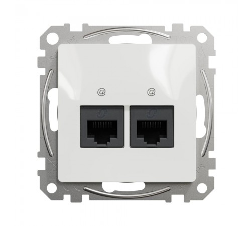 Schneider Sedna Design Розетка 2-а комп. внутр. 2 х RJ45 кат. 5е UTP "Sedna Design" Білий SDD111452 Schneider Sedna Design Розетка 2-а комп. внутр. 2 х RJ45 кат. 5е UTP "Sedna Design" Білий SDD111452