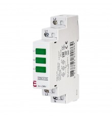 Трифазний LED-індикатор наявності напруги ETI зелений SON H-3G 2471556