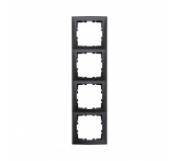 Рамка 4 поста Berker S.1 антрацит 10149949