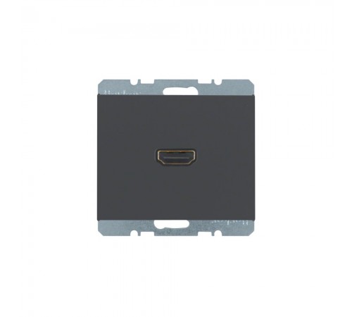 BERKER K.1 механізм HDMI-розетка підключення сзаду під кутом 90град. антрацит 3315437006
