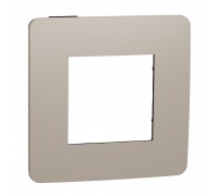 Schneider UNICA NEW Studio Color Рамка 1-а кратна Пісочна/Антрацит NU280228