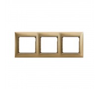 Рамка Legrand Valena Classic матове золото 3-кратна 770303