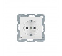 BERKER S.x/B.x механізм Розетка з з/к з зах.від дітей LED-підсв. 16А/250В пол.білий мат. 41091909