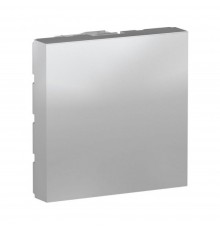Заглушка Schneider Electric Unica New алюміній 2-модульна NU986630