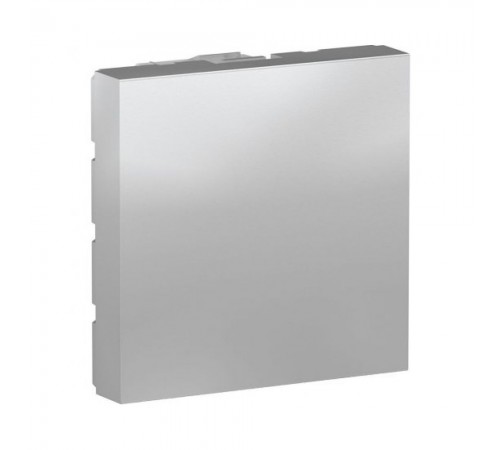 Заглушка Schneider Electric Unica New алюміній 2-модульна NU986630 Заглушка Schneider Electric Unica New алюміній 2-модульна NU986630