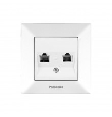 Panasonic Розетка Panasonic Arkedia Slim телефонна RJ11 CAT3, біла WNTC04022WH-UA