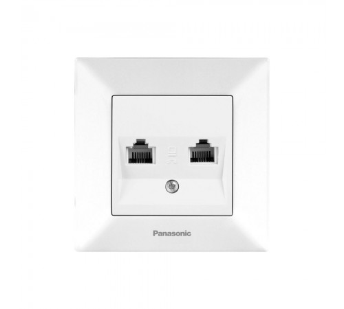 Panasonic Розетка Panasonic Arkedia Slim телефонна RJ11 CAT3, біла WNTC04022WH-UA