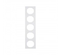 BERKER R.3 Рамка 5Х пластик-пол.білий 10152289