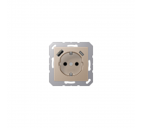 JUNG A Розетка SCHUKO з USB тип AC шампанське A1520-15CACH