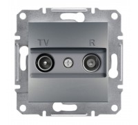 Schneider ASFORA РОЗЕТКА TV/R ПРОХ 8дБ сталь EPH3300362