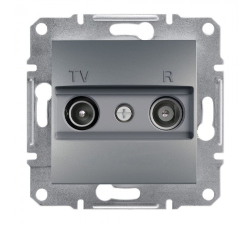 Schneider ASFORA РОЗЕТКА TV/R ПРОХ 8дБ сталь EPH3300362