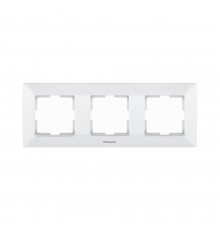 Рамка Panasonic Arkedia Slim біла потрійна горизонтальна WNTF08032WH-UA