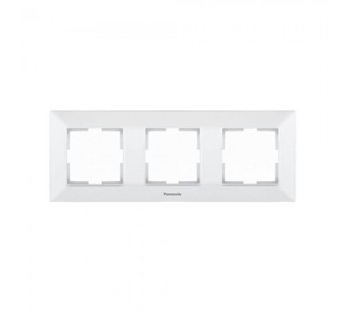 Рамка Panasonic Arkedia Slim біла потрійна горизонтальна WNTF08032WH-UA