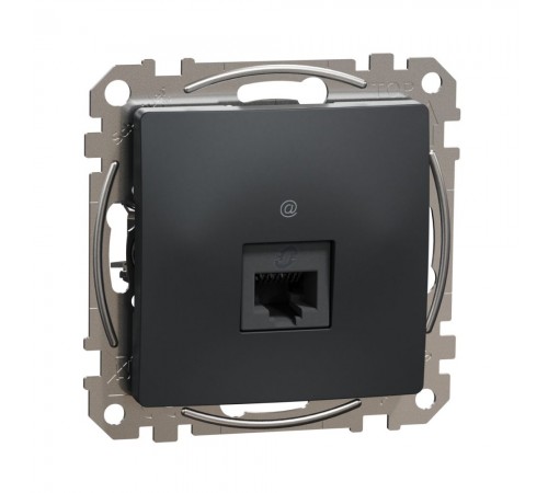 Розетка комп'ютерна Sedna Design Schneider Electric чорний RJ45 кат. 5е UTP SDD114451 Розетка комп'ютерна Sedna Design Schneider Electric чорний RJ45 кат. 5е UTP SDD114451