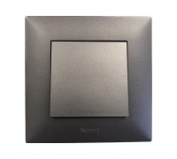 Вимикач в зборі Legrand NILOE STEP сталь NS863401S