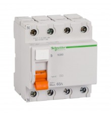 Дифреле (ПЗВ) Schneider Electric Домовий ВД63 АС 4р 63А 30мА (C1) 11466