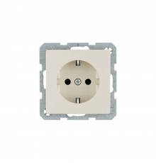 BERKER Q.х механізм Розетка з з/к зах.контактів 16А/250В білий 47236082