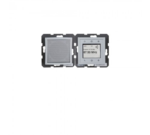 BERKER S.x/B.x механізм Radio Touch зі спікером алюміній 28801404