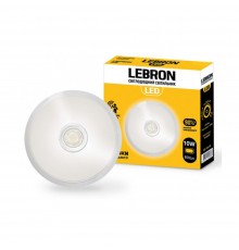 LED світильник з датчиком руху круглий L-WLR-S 10W 155mm 4100K 800Lm 15-36-43 Lebron