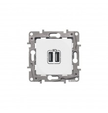 Legrand ETIKA Розетка для зарядки 2хUSB Білий 672294