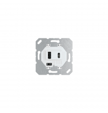 JUNG Ax/LSx/CDx/SLx механізм USB зарядний пристрій Тип А+С білий USB15CAWW