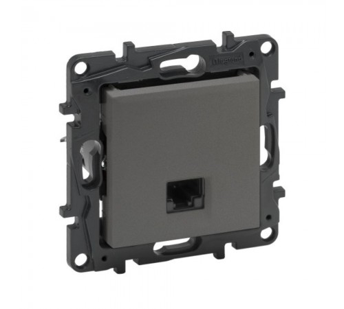 Розетка комп'ютерна Legrand Niloe Step RJ45 CAT5e UTP сталь 863459 Розетка комп'ютерна Legrand Niloe Step RJ45 CAT5e UTP сталь 863459