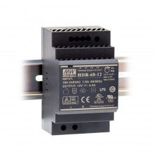 Блок живлення MEAN WELL 12В 54Вт на DIN-рейку IP20 HDR-60-12