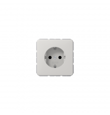 JUNG CD Розетка SCHUKO з захисними шторками світло сірий CD1520BFKILG